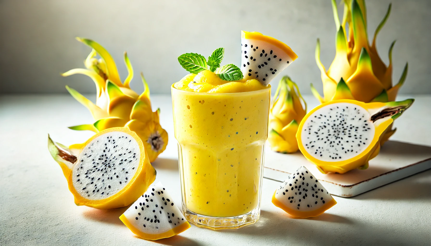 Yellow Dragon fruit smoothie for weight loss