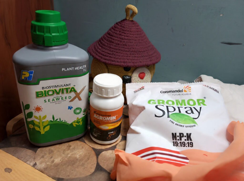 Foiler spray. micronutrients and NPK